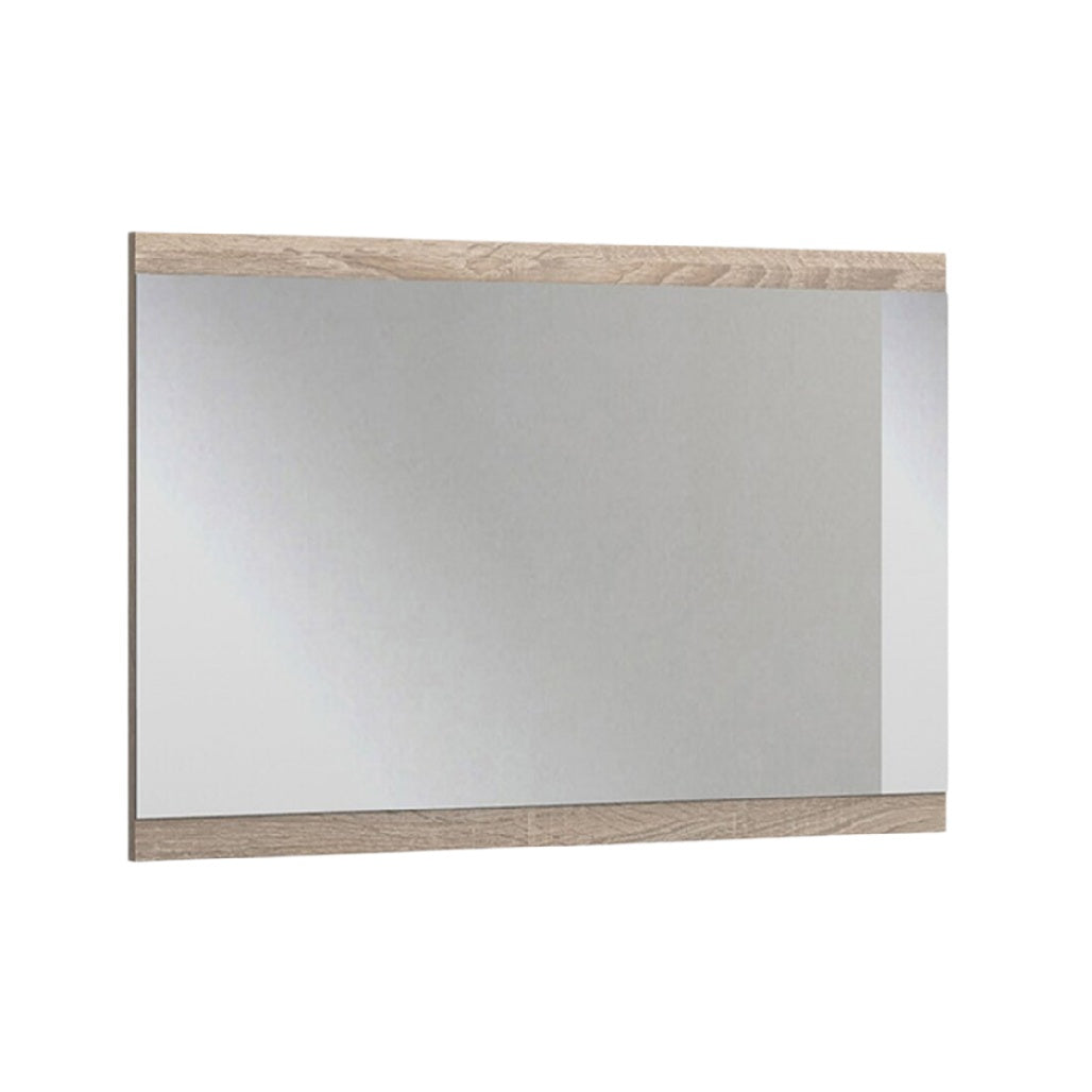 Lustro prostokątne z drewnianą ramą – nowoczesny design do Twojego wnętrza